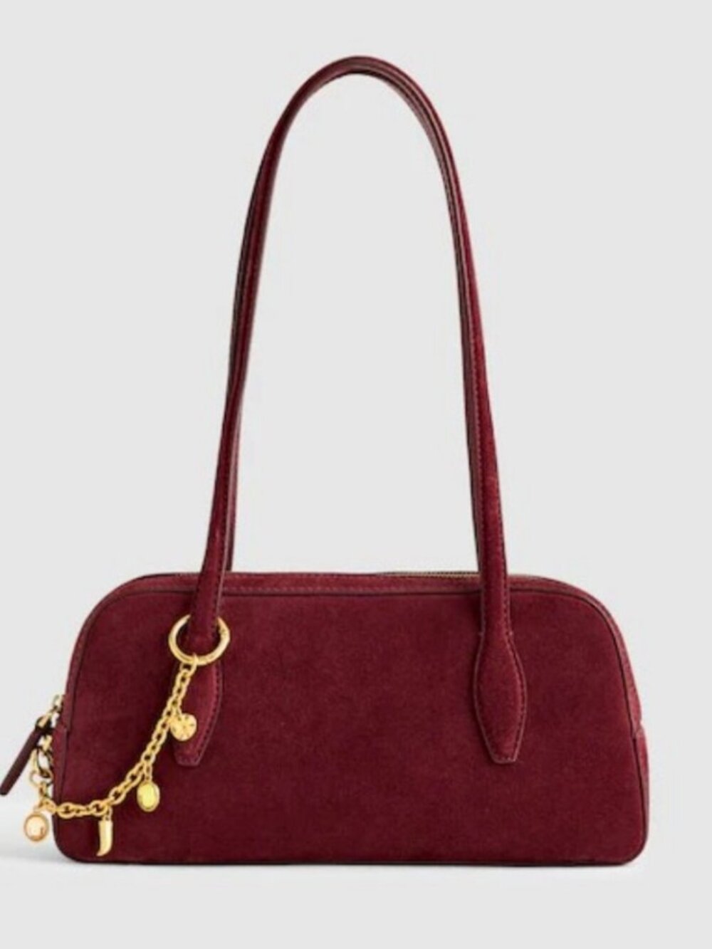 Madewell The Top Zip Suede Shoulder Bag NWOT